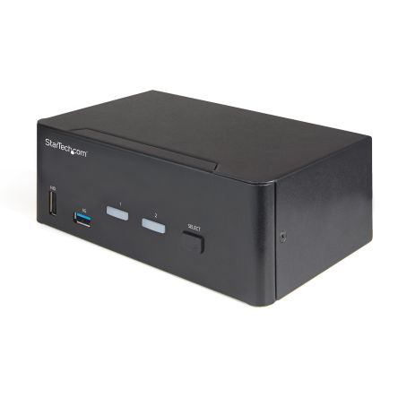 StarTech.com 2 Port Dual Monitor USB HDMI KVM Switch, 3.5 mm Stereo 3840 x 2160 Maximum Resolution [SV231DHU34K6]; 240-6242