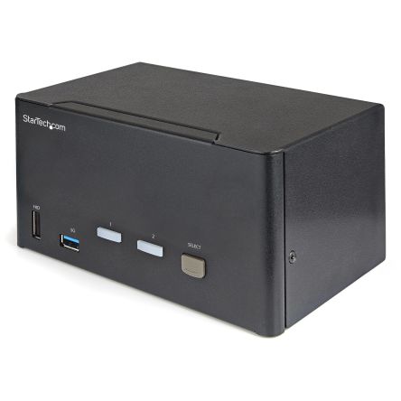 StarTech.com 2 Port 3 USB DisplayPort KVM Switch, 3.5 mm Stereo 3480 x 2160 Maximum Resolution [SV231TDPU34K]; 240-6243