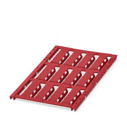 Phoenix Contact UC-WMTBA Cable Binder Cable Marker, Red, Pre-printed "Blank", 6mm Cable, 1199638 [1199638]; 240-7248