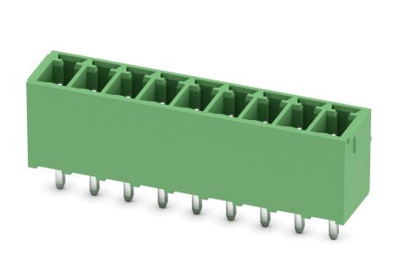 Phoenix Contact, 3.5mm Pitch, 5, 5/ 9-G-3, MCV 1, 9 Way, Pluggable Terminal Block, Header, PCB Mount, 1843677 [1843677]; 241-5966