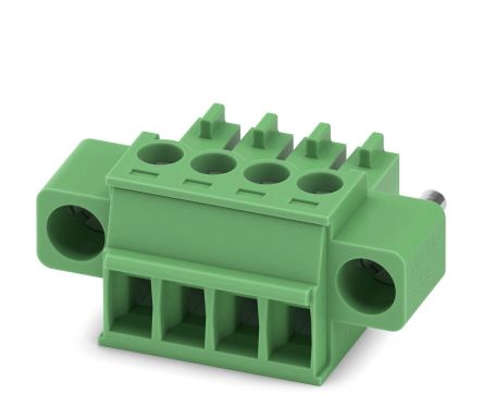 Phoenix Contact, 3.5mm Pitch, 5, 5/ 4-STF-3, MC 1, 4 Way, , Pluggable Terminal Block, Plug, Cable Mount, Screw [1847071]; 241-5967