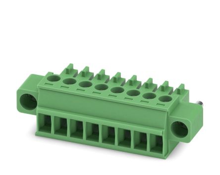 Phoenix Contact, 3.5mm Pitch, 5, 5/ 8-STF-3, MC 1, 8 Way, , Pluggable Terminal Block, Plug, Cable Mount, Screw [1847181]; 241-5969