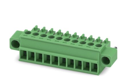 Phoenix Contact, 3.5mm Pitch, 5, 5/10-STF-3, MC 1, 10 Way, , Pluggable Terminal Block, Plug, Cable Mount, Screw [1847204]; 241-5970