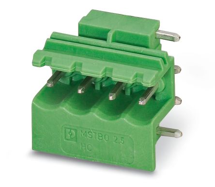 Phoenix Contact, 5mm Pitch, 5/ 4-G1R, MSTBO 2, 4 Way, , Pluggable Terminal Block, Header, 1861073 [1861073]; 241-5976