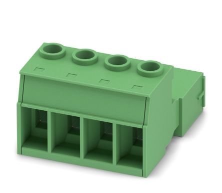 Phoenix Contact, 10.16mm Pitch, 16, IPC 16/ 4-ST-10, 4 Way, , Pluggable Terminal Block, Inverted Plug, Cable Mount, [1969399]; 241-5989