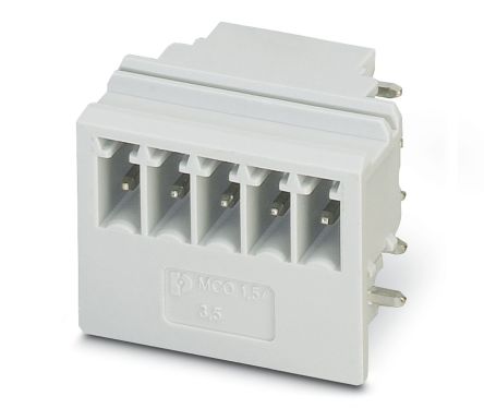 Phoenix Contact, 3.5mm Pitch, 5/ 5-G1R-3, 5 KMGY, MCO 1, 5 Way, , Pluggable Terminal Block, Header, 2278351 [2278351]; 241-5992
