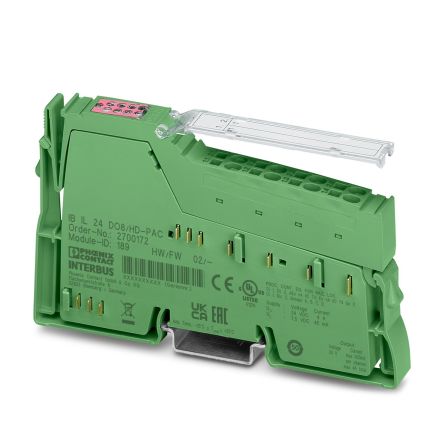 Phoenix Contact IB IL 24 DO8/HD-PAC Series Terminal for Use with I/O Systems, Digital [2700172]; 241-6020
