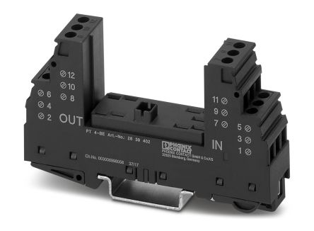 Phoenix Contact, PT 4-BE Surge Protector 120 V ac Maximum Voltage Rating Surge Protector [2839402]; 241-6070