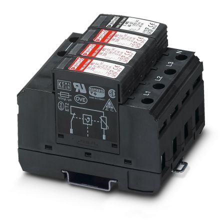 Phoenix Contact, VAL-MS 320/3+1 Surge Arrester 230 V ac Maximum Voltage Rating Surge Arrester [2859178]; 241-6074