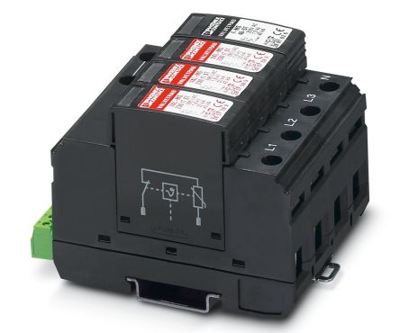Phoenix Contact, VAL-MS 320/3+1/FM Surge Arrester 230 V ac Maximum Voltage Rating Surge Arrester [2859181]; 241-6076