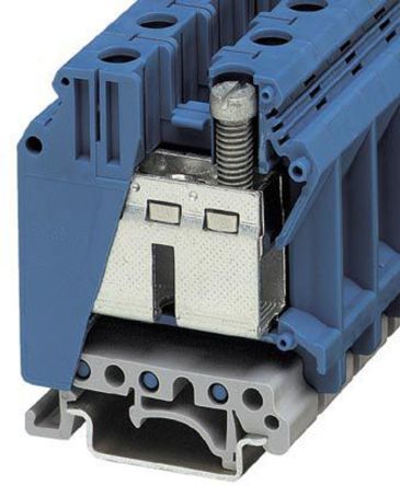 Phoenix Contact 3008025 UK 35 BU Series Blue, 0.75mm², Screw Termination [3008025]; 241-6151