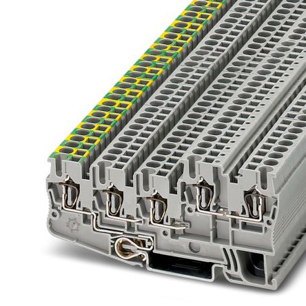 Phoenix Contact 3209060 5/4-PE/2B/L, STIO 2 Series Grey, 2.5mm², 4-Level, Spring Termination [3209060]; 241-6172
