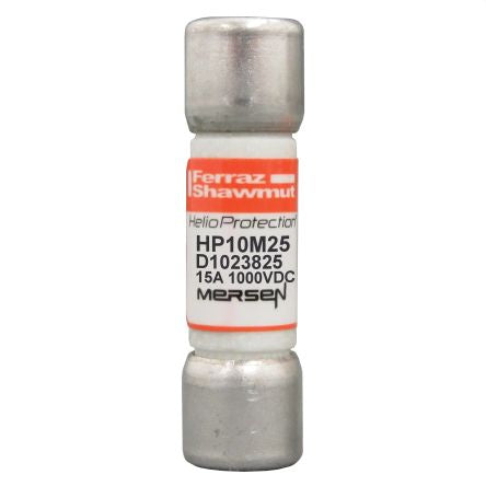 Mersen 25A Slow-Blow Ceramic Cartridge Fuse, 10 x 38mm [HP10M25]; 244-8528