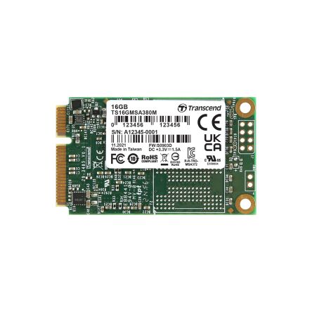 Transcend MSA380M mSATA 16 GB Internal SSD [TS16GMSA380M]; 244-9995