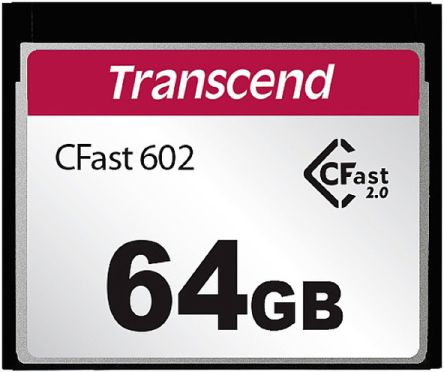 Transcend CFast Card, 64GB [TS64GCFX602]; 245-0093