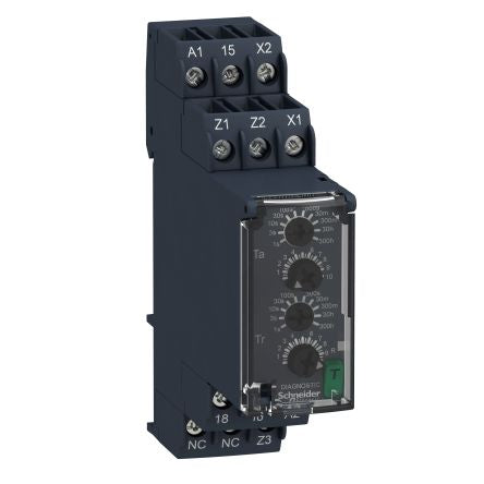 Schneider Electric Harmony Time Series DIN Rail Mount Timer Relay, 240V ac, 1-Contact, 0.05 Secs, 300 Hrs, SPDT [RE22R1MLMR]; 247-2268
