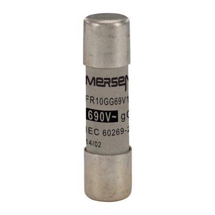 Mersen 1A Slow-Blow Ceramic Cartridge Fuse, 10 x 38mm [R302787]; 247-2882