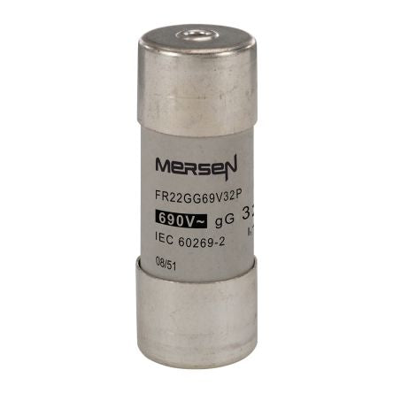 Mersen 32A Slow-Blow Ceramic Cartridge Fuse, 22.2 x 58mm [S211041]; 247-2888