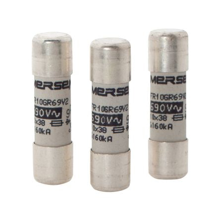 Mersen 16A Slow-Blow Ceramic Cartridge Fuse, 10 x 38mm [X084798]; 247-2939
