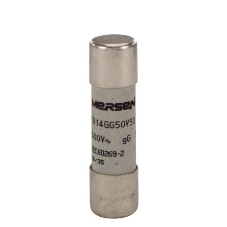 Mersen 50A Slow-Blow Ceramic Cartridge Fuse, 14 x 51mm [Z219235]; 247-2976