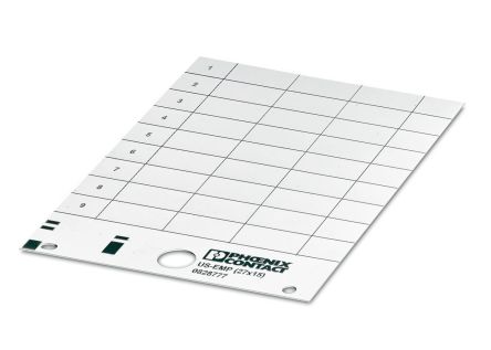 Phoenix Contact, US-EMP (27X15) Snap-in Markers for use with BLUEMARK ID, BLUEMARK ID COLOR, THERMOMARK CARD, [0828777]; 248-2213