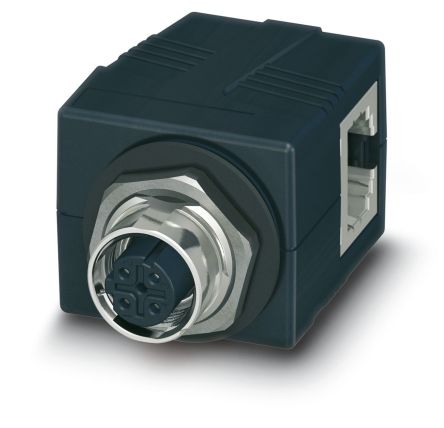 Phoenix Contact CUC Series Socket Ethernet Connector, Rear Mount Angled 4 Port [1414397]; 248-2289