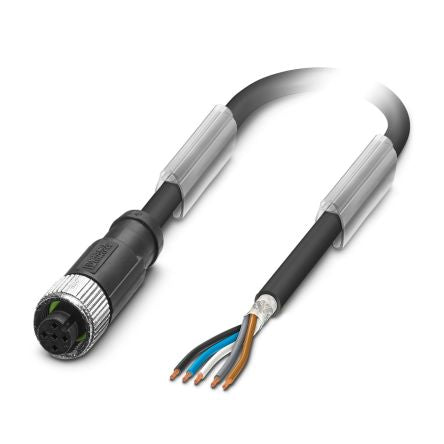 Phoenix Contact Straight Male 5 way M12 to Straight Female M12 Sensor Actuator Cable, 20m [1528701]; 248-2326