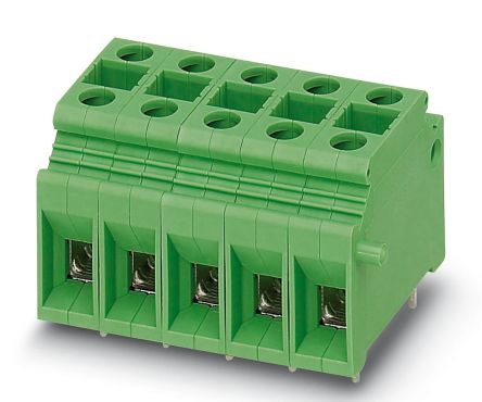 Phoenix Contact SACC-DSIV-M12MS-5CON-L 90 Series PCB Terminal Block, 1-Contact, 10mm Pitch, PCB Mount, 1-Row [1704059]; 248-2357