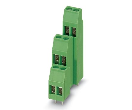 Phoenix Contact 16, SPC 16/ 2-ST-10 Series PCB Terminal Block, 6-Contact, 5.08mm Pitch, Through Hole Mount, 3-Row [1723014]; 248-2371