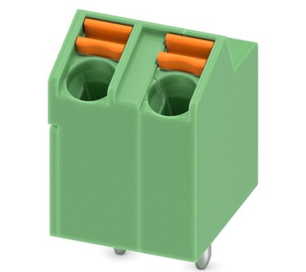 Phoenix Contact 5-ZB, SPT 5/ 3-V-7 Series PCB Terminal Block, 2-Contact, 5mm Pitch, PCB Mount, 1-Row [1752214]; 248-2376