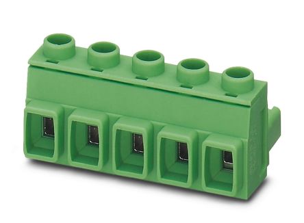 Phoenix Contact, 7.62mm Pitch, 08, MK3DS 3/ 2-5, 3 Way, , Pluggable Terminal Block, Plug, Cable Mount, Screw [1753006]; 248-2378