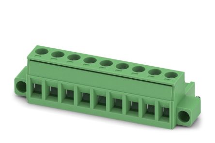 Phoenix Contact, 5.08mm Pitch, 5 HCV/ 3-ST, GMSTB 2, 9 Way, Pluggable Terminal Block, Plug, Through Hole, 1778056 [1778056]; 248-2385