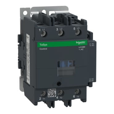 Schneider Electric TeSys D Contactor, 24 V ac Coil, 3-Pole, 80 A, 45 kW, 3NO [LC1D80B7]; 248-4097