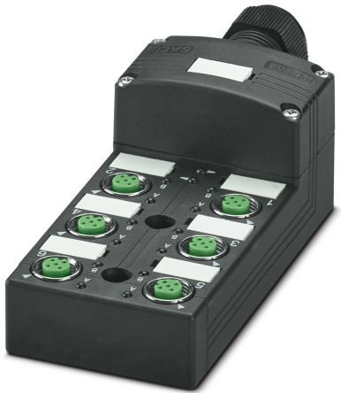 Phoenix Contact SACB Series Sensor Box, M12, 4 way, 6 port [1516807]; 249-3043