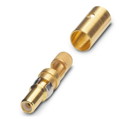 Phoenix Contact, VS-BU-KX-50-RG58 Series, Male Solder Cup D-Sub Connector Coaxial Contact, Gold Plated, 18 AWG [1655577]; 249-3053