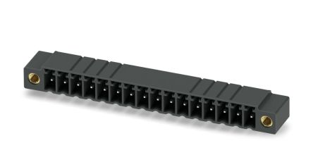 Phoenix Contact, 3.5mm Pitch, MINI COMBICON, 16 Way, Right Angle, Pluggable Terminal Block, Header, Through Hole, [1713373]; 249-3057