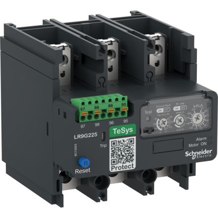 Schneider Electric Thermal Overload Relay 1 NO + 1 NC, 57 → 225 A F.L.C, 57 → 225 A Contact Rating, 24 [LR9G225]; 249-4783