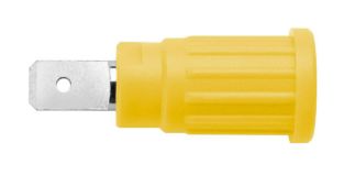 Schutzinger Yellow Male Banana Socket, Press-In Termination, 32A, 1kV, Nickel Plating [RS SEPB 6453 Ni / GNGE]; 249-4825