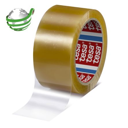 Tesa 60400 Transparent Packing Tape, 66m x 50mm [60400-00000-00]; 249-6643