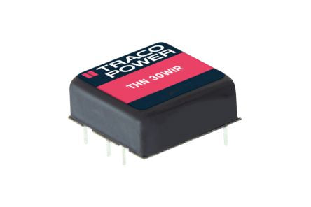 TRACOPOWER THN 30WIR Isolated DC-DC Converter, 3.3V dc/, 36 → 160 V dc Input, 30W, PCB Mount [THN 30-7210WIR]; 249-7372