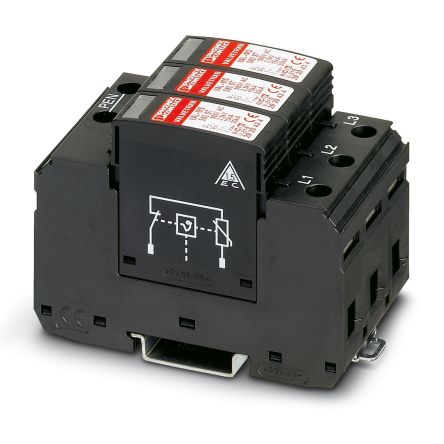 Phoenix Contact Three Phase Surge Arrester, 30kA, =2.5kV, DIN Rail Mount [2920450]; 249-9526