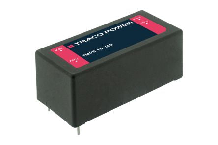 TRACOPOWER Power Supply, TMPS 15-124, 24V dc, 625mA, 15W, 1 Output, 85 → 264V ac Input Voltage [TMPS 15-124]; 249-9805