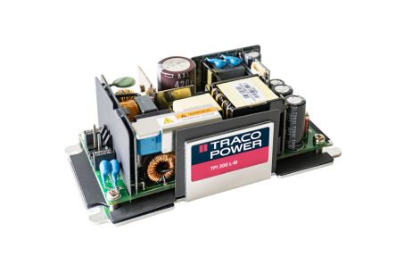 TRACOPOWER Power Supply, TPI 300-124L-M, 24V dc, 12.5A, 300W, 1 Output, 85 → 264V ac Input Voltage [TPI 300-124L-M]; 249-9824
