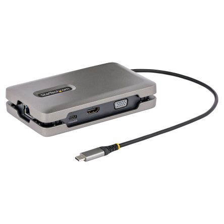 StarTech.com Triple Monitor 4K USB-C Docking Station with HDMI, VGA - 3 x USB ports, USB C [DKM31C3HVCPD]; 250-1186