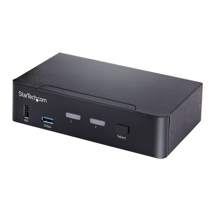 StarTech.com 2 Port USB DisplayPort KVM Switch, 3.5 mm Stereo 5120 x 1440 Maximum Resolution [SV231DPUCA]; 250-1201