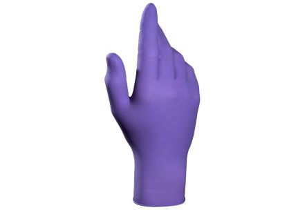 Mapa TRILITES 994 Purple Latex Chemical Resistant Gloves, Size 7, Natural Latex, Polychloroprene, Nitrile Coating [34994007]; 250-7466