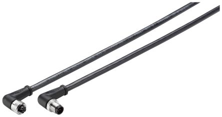 Siemens Right Angle Male M12 to Right Angle Female M12 Sensor Actuator Cable, 500mm [6XV18016GE50]; 250-7501