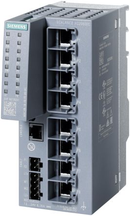 Siemens Managed 8 Port Network Switch [6GK52080BA002FC2]; 251-2114