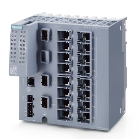 Siemens Managed 16 Port Network Switch With PoE [6GK52163RS005AC2]; 251-2124