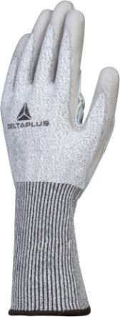 Delta Plus Grey Polyurethane Cut Resistant General Handling Gloves, Size 9, Polyurethane Coating [VECUTDX1GR09]; 251-7507